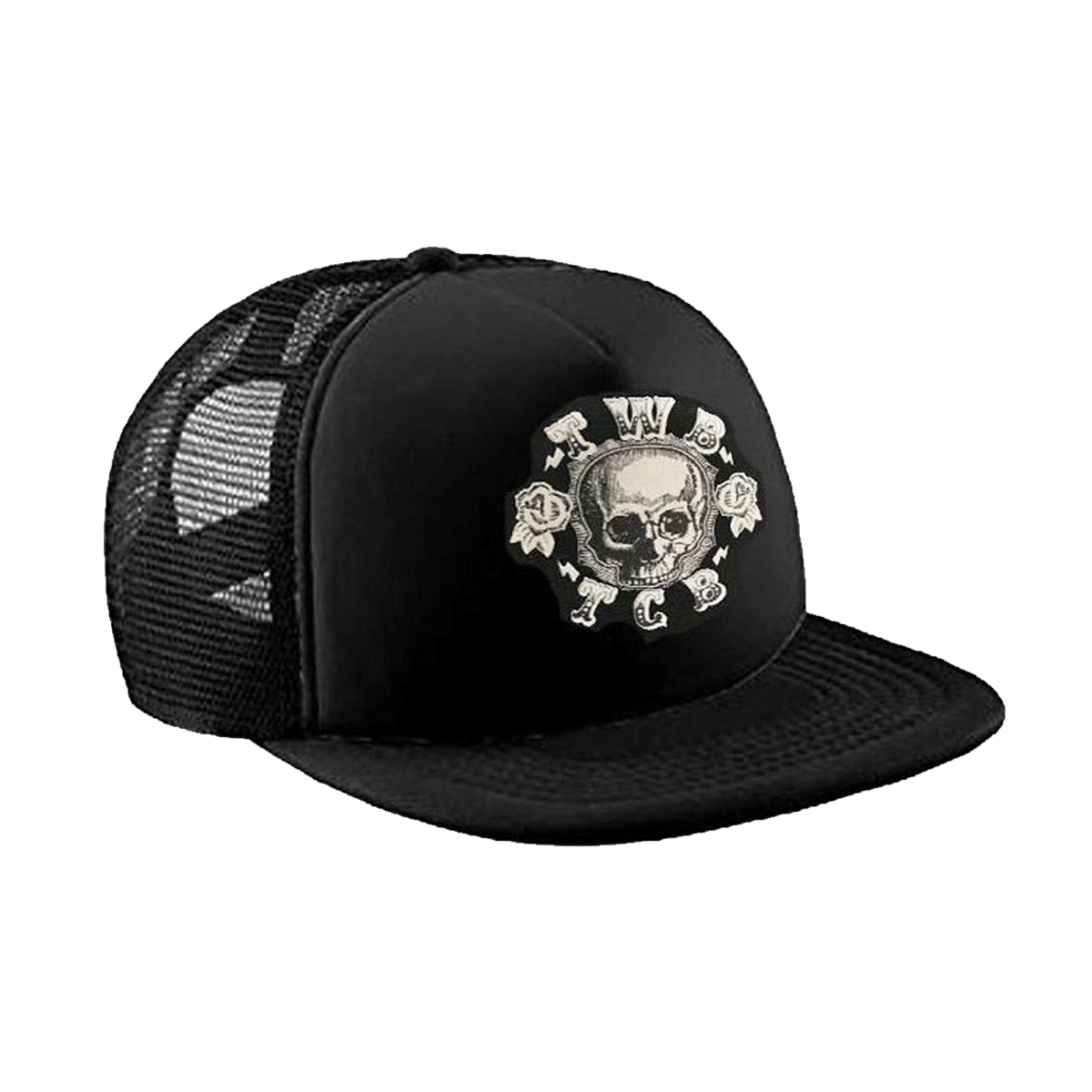 Skull Logo Snapback Cap
