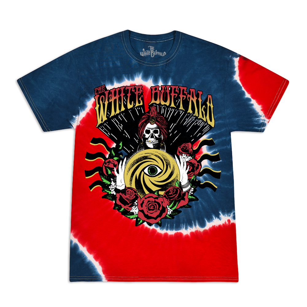 Fortune Teller Red/Blue Tie Dye Shirt