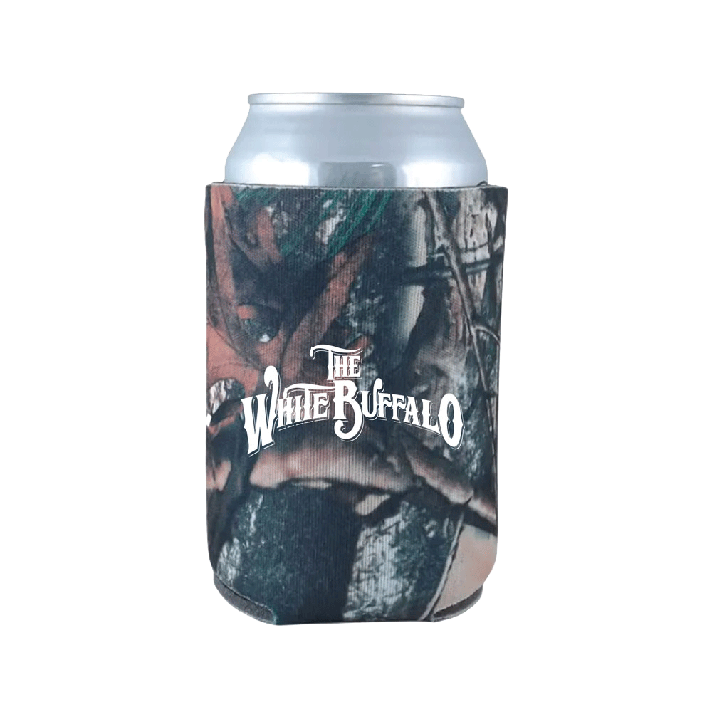 The White Buffalo Logo True Camo Koozie