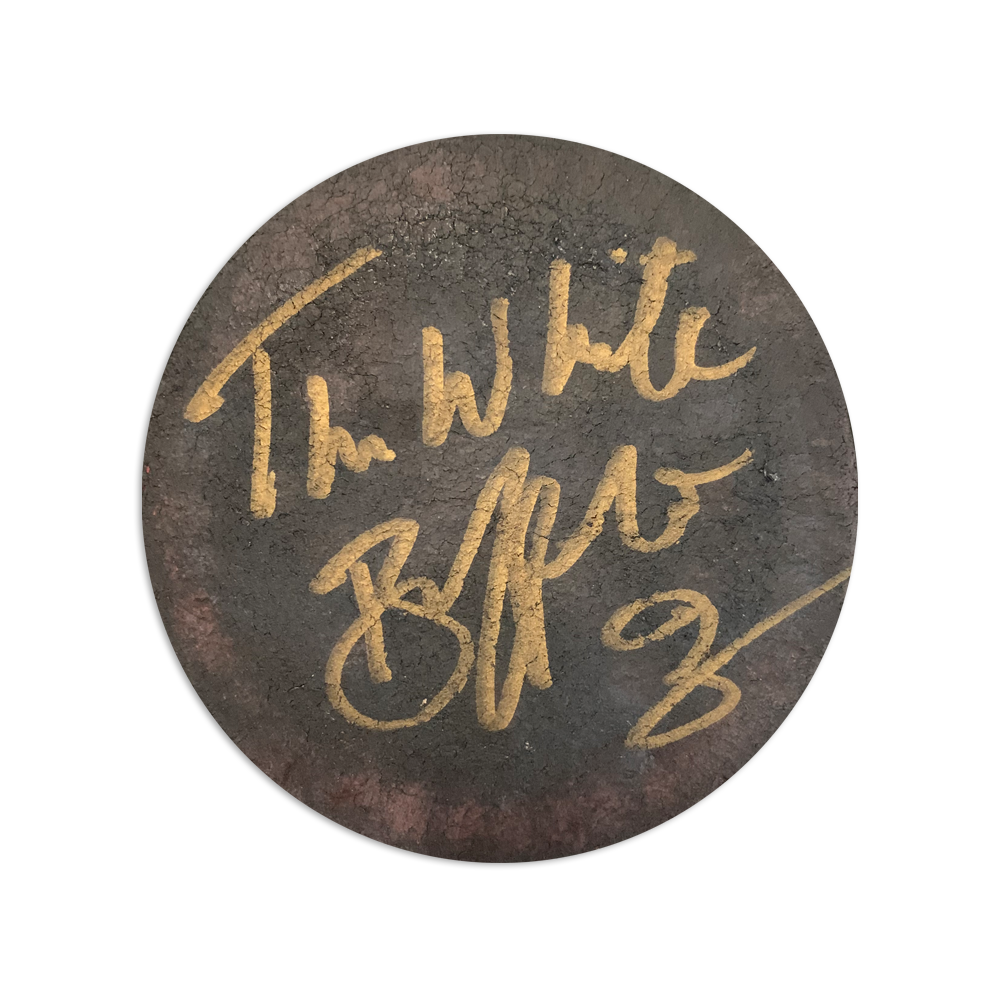 Original Signed Handmade Leather Coaster